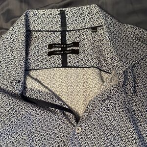 Hammer Made Men's Blue Patterned Shirt